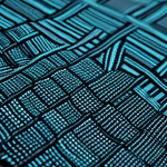 **Close-up of a modern, high-tech fabric swatch showcasing smart textile technology. The fabric should appear to subtly change color or texture. Focus on the intricate weave and technological elements embedded within.**