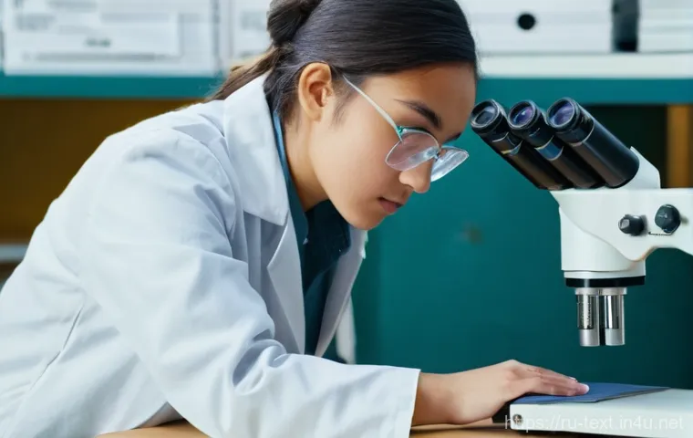 섬유기사 실기 시험 준비법 - **Prompt:** A diligent young female student, approximately 18-22 years old, with focused eyes, is me...