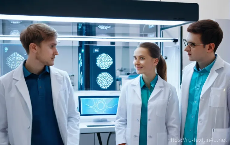 섬유기사와 필기시험 준비 단계 - Prompt 1: Futuristic Smart Textiles in a Russian Lab** 섬유기사와 필기시험 준비 단계 - Prompt 1: Futuristic Smart Textiles in a Russian Lab**