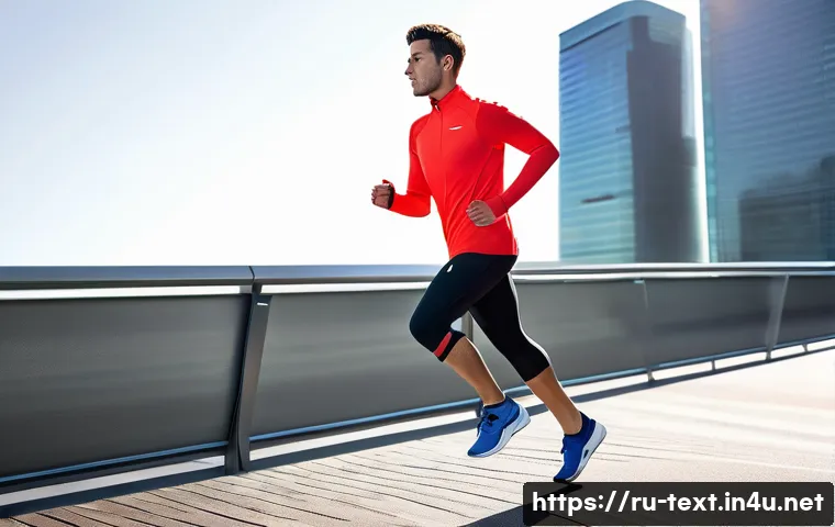 섬유기사 시험 준비의 중요한 포인트 - **Prompt 1: Smart Performance Wear in a Dynamic Urban Setting**
A dynamic, full-body shot of a y...