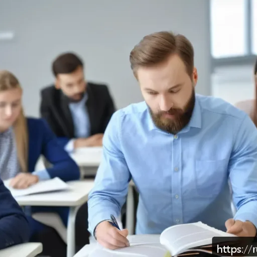 섬유기사 자격증 취득의 장단점 - A professional textile specialist attending a certification training course in a modern classroom se...