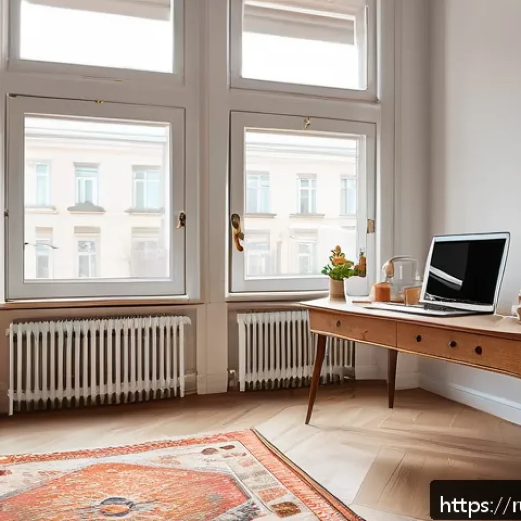 섬유기사 자격증 취득을 위한 시간 관리 - A bright, cozy study corner in a modern Russian apartment, featuring a young adult focused on readin...