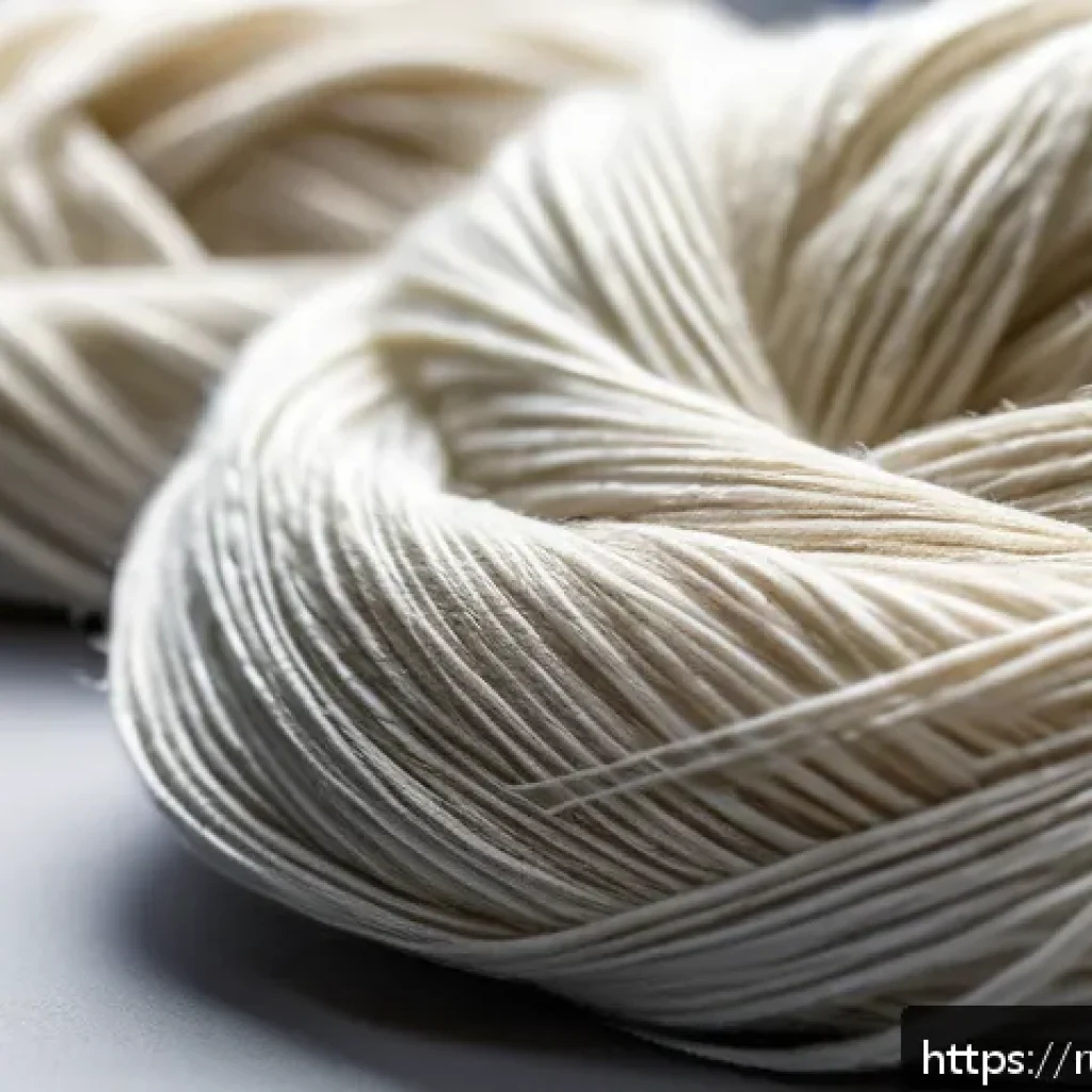 섬유기사 필기 과목별 요약 노트 - A high-resolution close-up image of various modern textile fibers arranged side by side on a neutral...